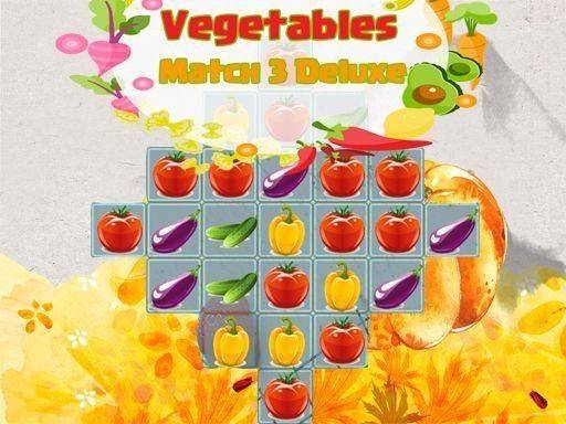 Vegetables Match 3 Deluxe Puzzle Game