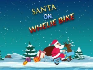 Santa On Wheelie Bike - Christmas Balance Game Arcade Game