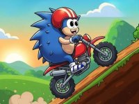 Blue Hedgehog Hill Dash Ride: Uphill Racing Game