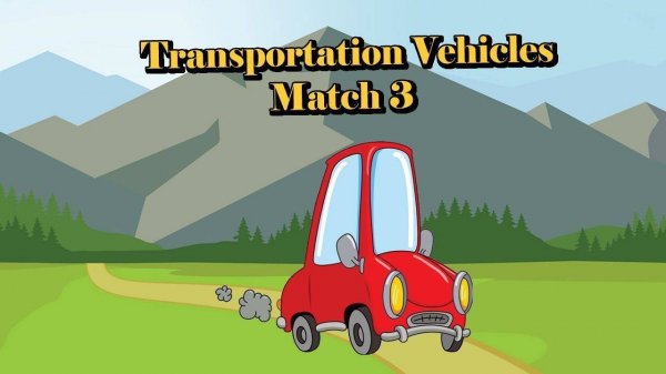 Transportation Vehicles Match 3 Puzzle Game